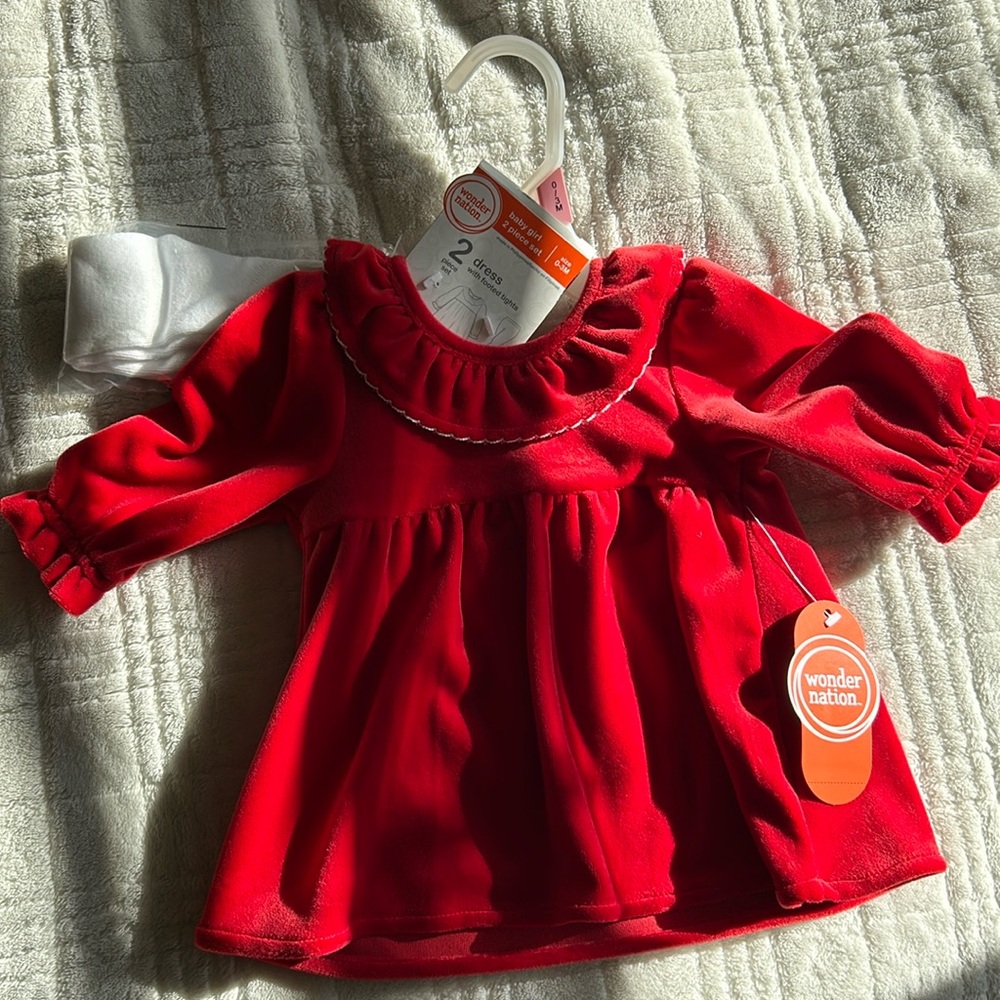Velvet red dress